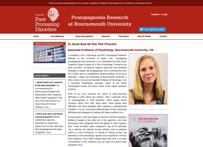 Prosopagnosia Research Website