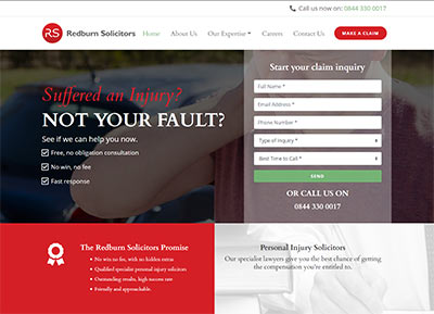 Redburn Solicitors Website