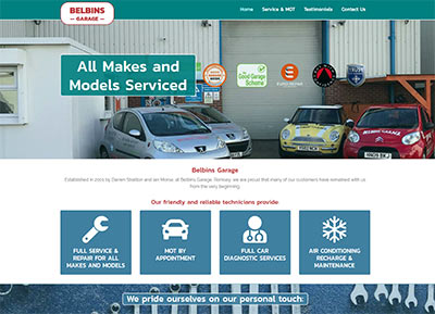 Belbins Garage Website