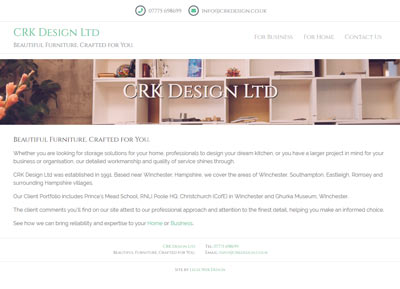 CRK Design Ltd Website